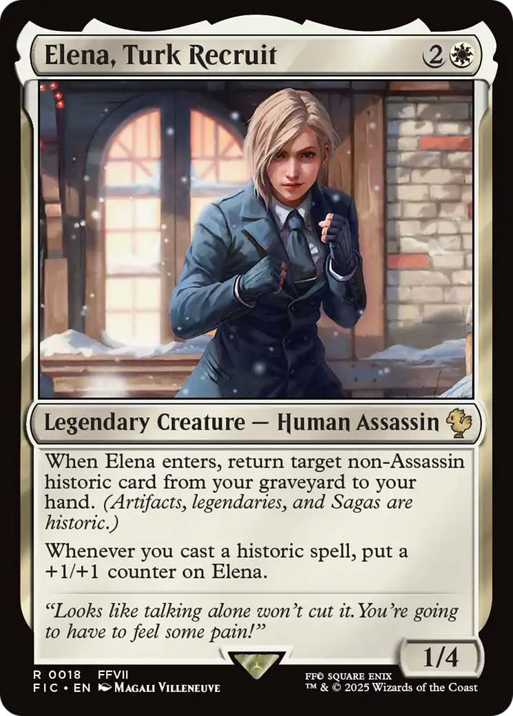 Elena, Turk Recruit [FINAL FANTASY Commander] | Jomio and Rueliete's Cards and Comics