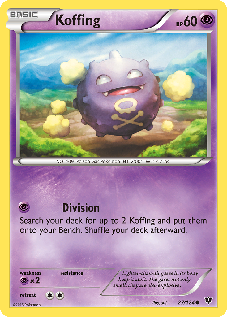 Koffing (27/124) [XY: Fates Collide] | Jomio and Rueliete's Cards and Comics