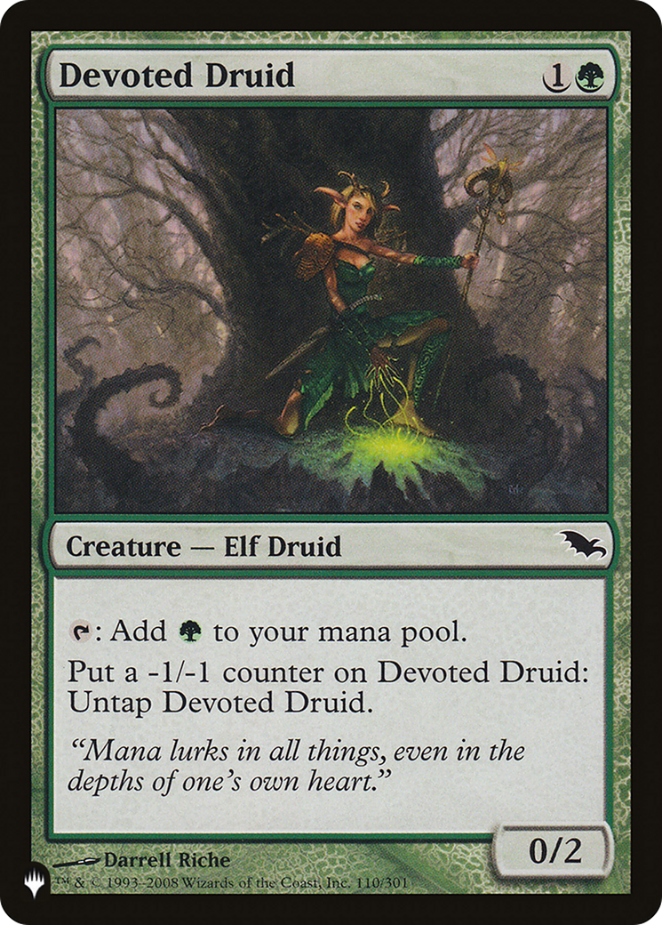 Devoted Druid (SHM) [The List] | Jomio and Rueliete's Cards and Comics