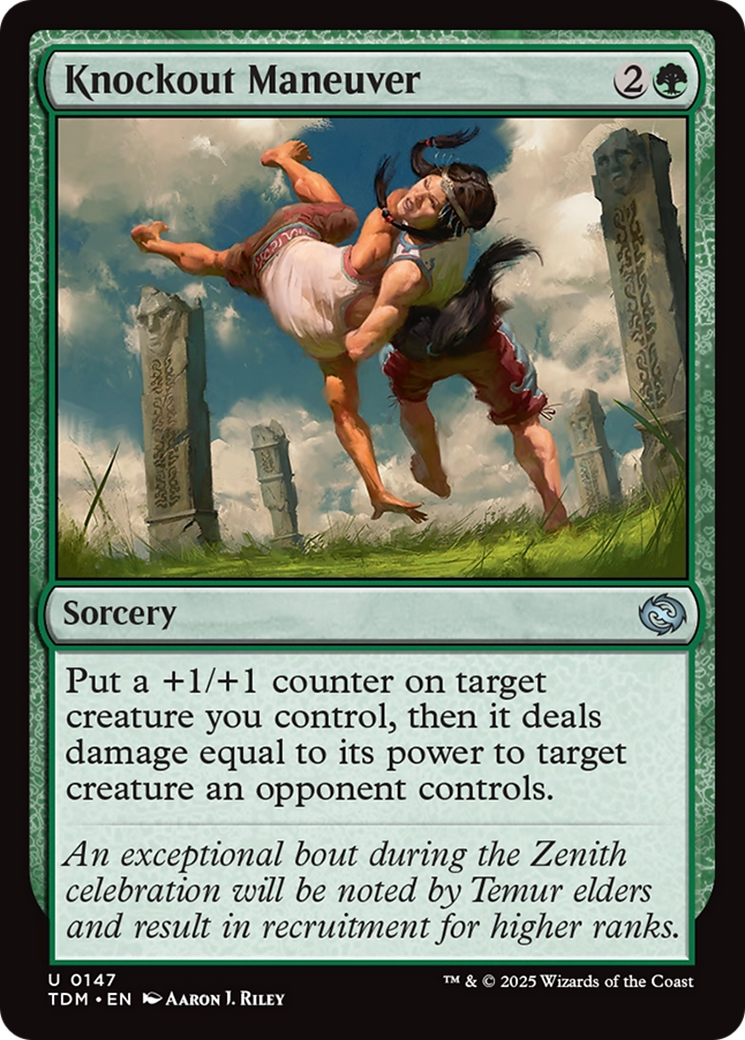 Knockout Maneuver [Tarkir: Dragonstorm] | Jomio and Rueliete's Cards and Comics
