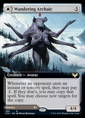 Wandering Archaic // Explore the Vastlands (Extended Art) [Strixhaven: School of Mages] | Jomio and Rueliete's Cards and Comics