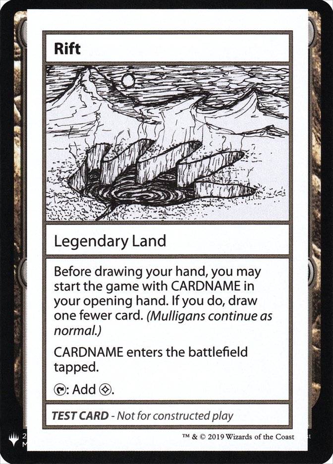 Rift [Mystery Booster Playtest Cards] | Jomio and Rueliete's Cards and Comics