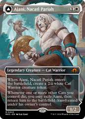 Ajani, Nacatl Pariah // Ajani, Nacatl Avenger (Borderless) [Modern Horizons 3] | Jomio and Rueliete's Cards and Comics