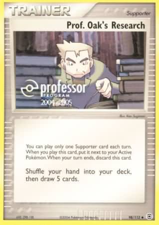Prof Oaks Research (98/112) (2004 2005) [Professor Program Promos] | Jomio and Rueliete's Cards and Comics