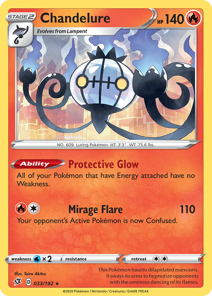 Chandelure (033/192) [Sword & Shield: Rebel Clash] | Jomio and Rueliete's Cards and Comics