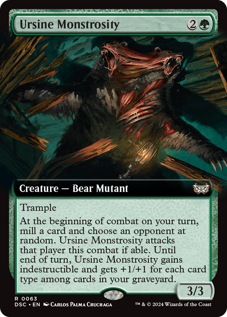 Ursine Monstrosity (Extended Art) [Duskmourn: House of Horror Commander] | Jomio and Rueliete's Cards and Comics