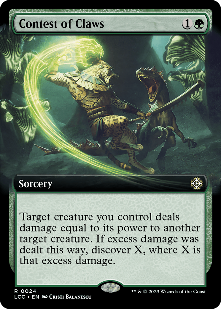 Contest of Claws (Extended Art) [The Lost Caverns of Ixalan Commander] | Jomio and Rueliete's Cards and Comics
