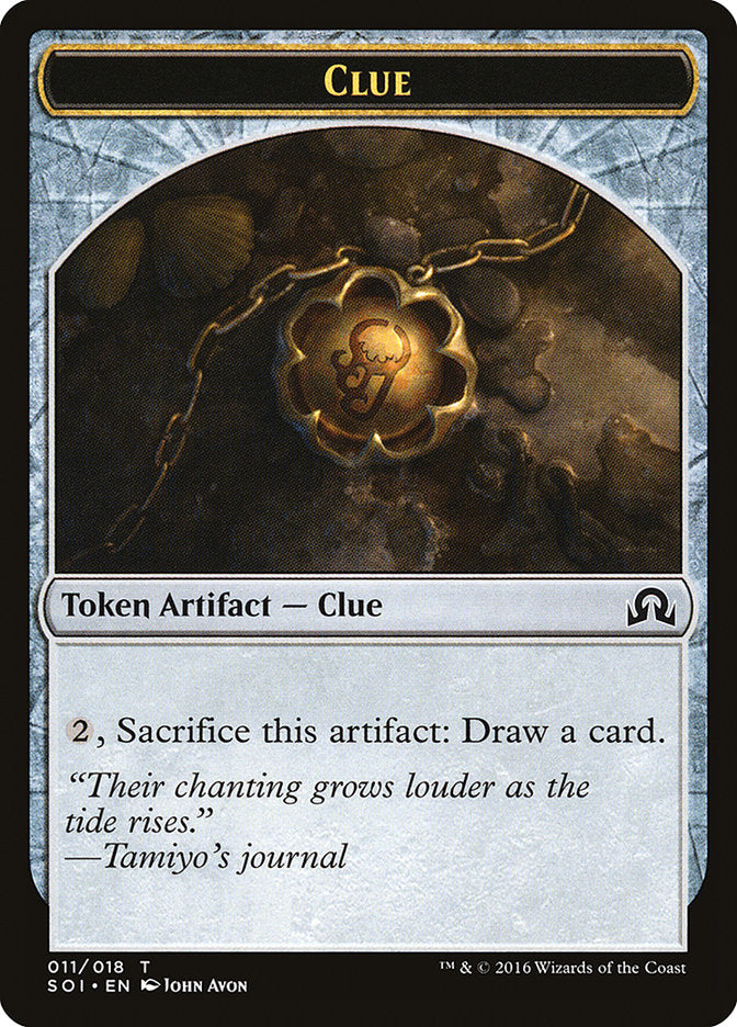 Clue Token (011/018) [Shadows over Innistrad Tokens] | Jomio and Rueliete's Cards and Comics