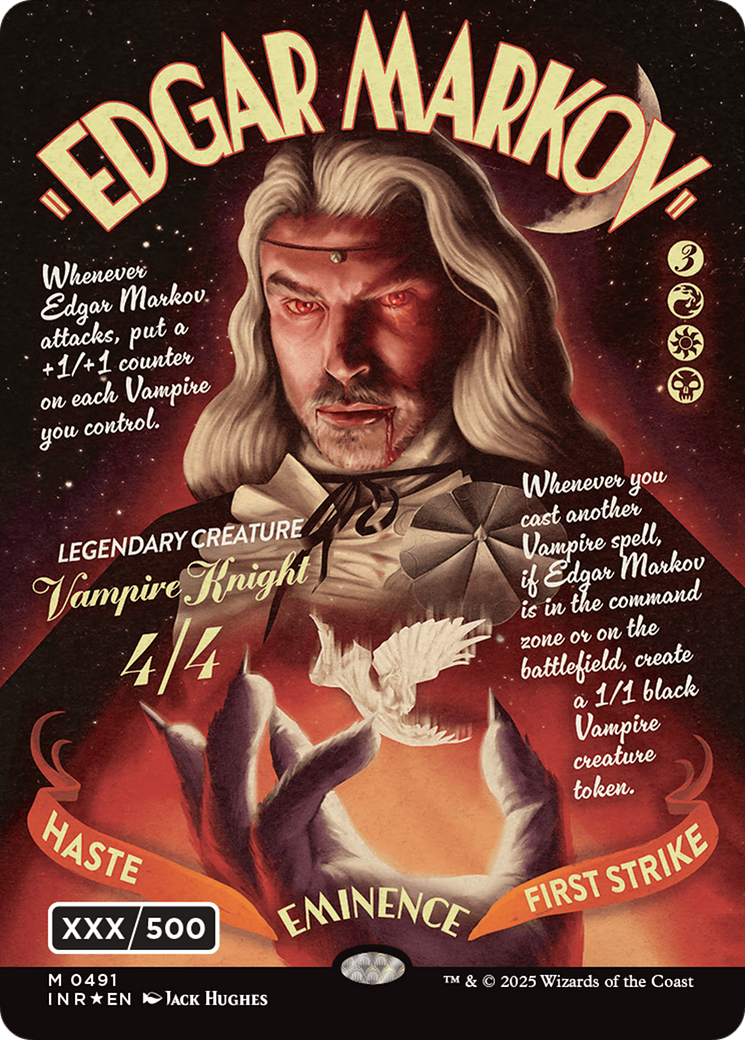 Edgar Markov (Showcase) (Serial Numbered) (Double Rainbow Foil) [Innistrad Remastered] | Jomio and Rueliete's Cards and Comics