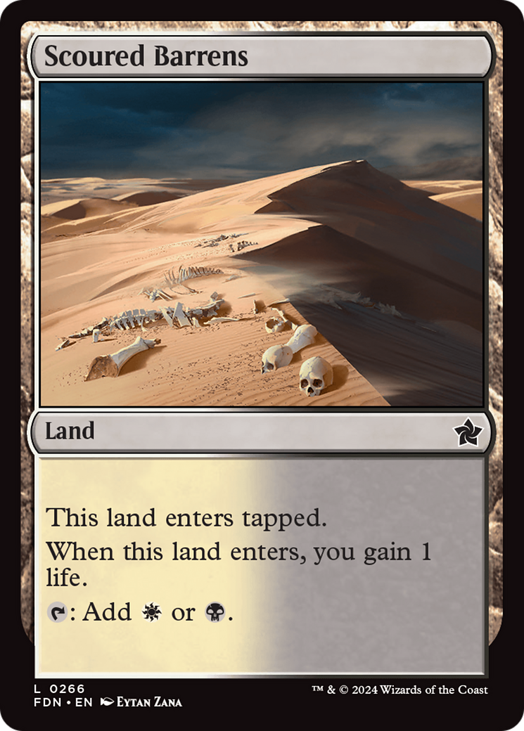 Scoured Barrens [Foundations] | Jomio and Rueliete's Cards and Comics