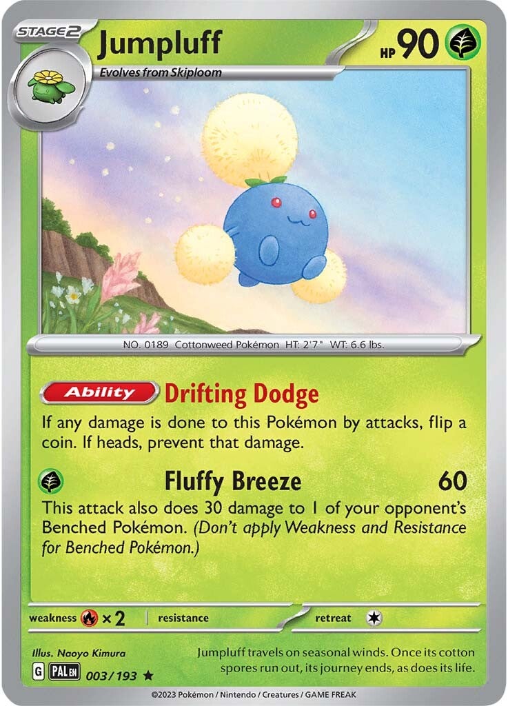 Jumpluff (003/193) [Scarlet & Violet: Paldea Evolved] | Jomio and Rueliete's Cards and Comics
