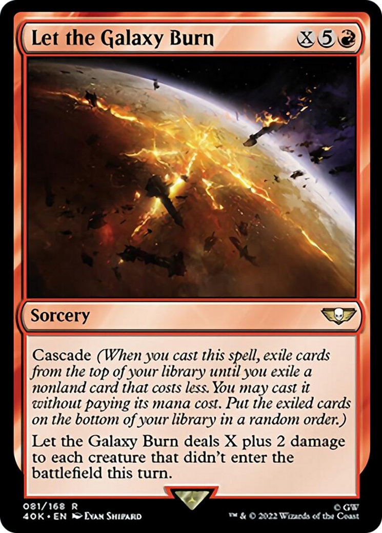 Let the Galaxy Burn [Warhammer 40,000] | Jomio and Rueliete's Cards and Comics