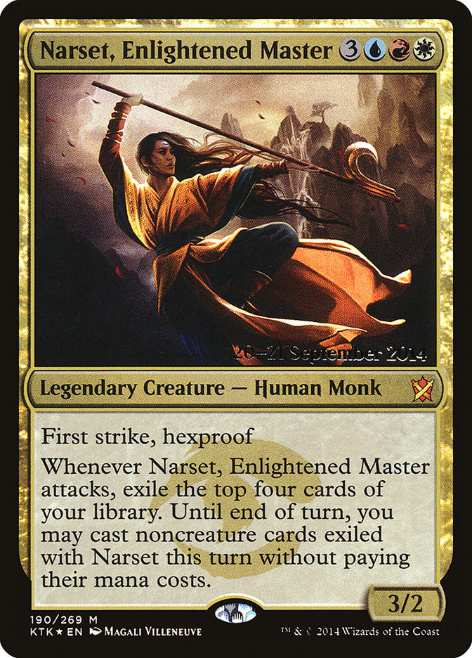 Narset, Enlightened Master [Khans of Tarkir Prerelease Promos] | Jomio and Rueliete's Cards and Comics