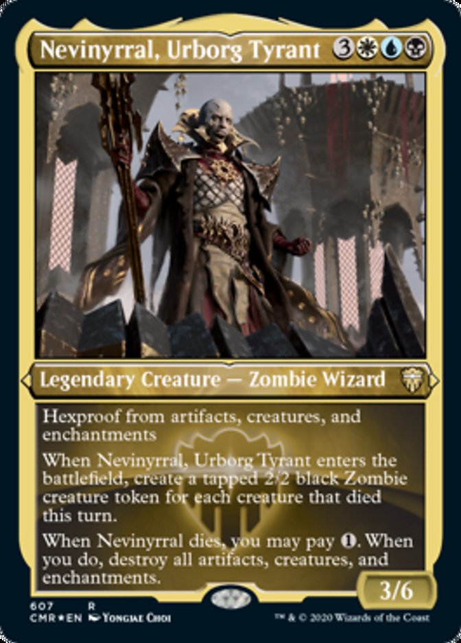 Nevinyrral, Urborg Tyrant (Etched) [Commander Legends] | Jomio and Rueliete's Cards and Comics
