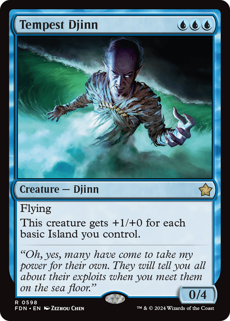 Tempest Djinn [Foundations] | Jomio and Rueliete's Cards and Comics