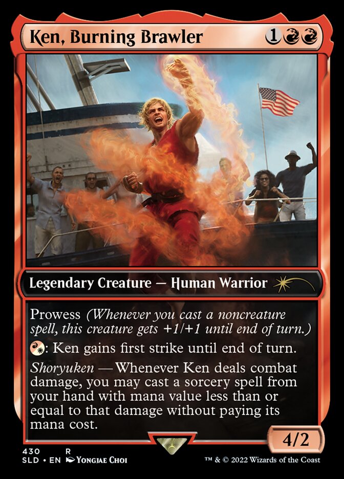 Ken, Burning Brawler [Secret Lair Drop Series] | Jomio and Rueliete's Cards and Comics