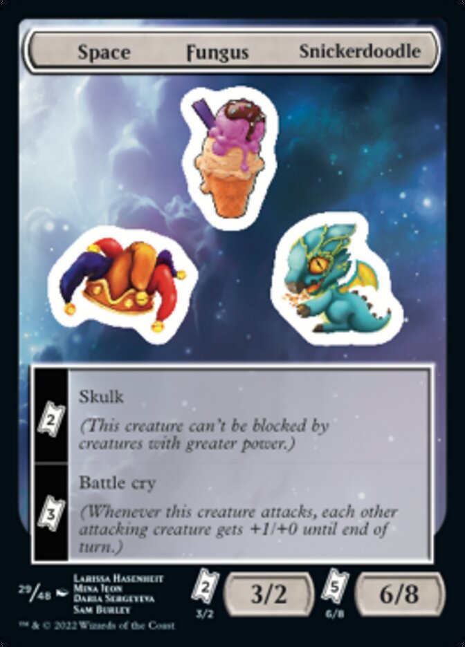Space Fungus Snickerdoodle [Unfinity Stickers] | Jomio and Rueliete's Cards and Comics