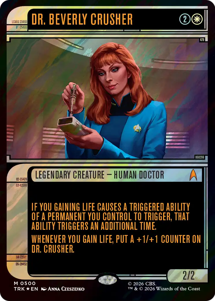 Dr. Beverly Crusher (Showcase) (Surge Foil) [Star Trek] | Jomio and Rueliete's Cards and Comics