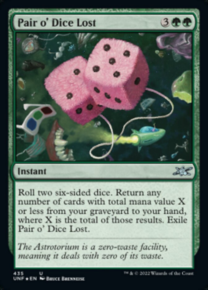 Pair o' Dice Lost (Galaxy Foil) [Unfinity] | Jomio and Rueliete's Cards and Comics