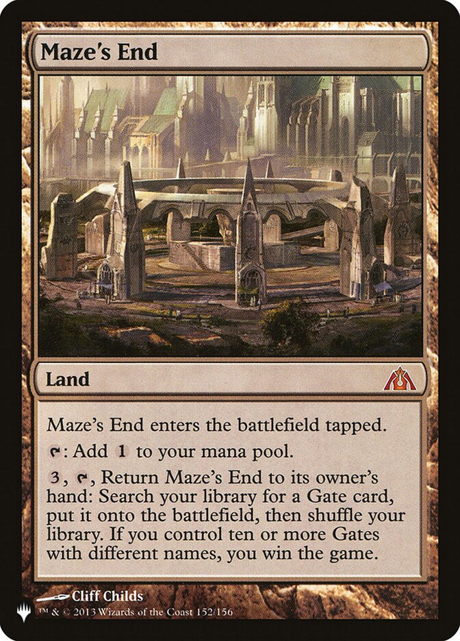 Maze's End [The List] | Jomio and Rueliete's Cards and Comics