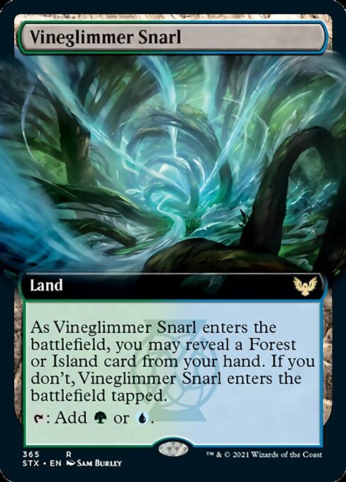 Vineglimmer Snarl (Extended Art) [Strixhaven: School of Mages] | Jomio and Rueliete's Cards and Comics