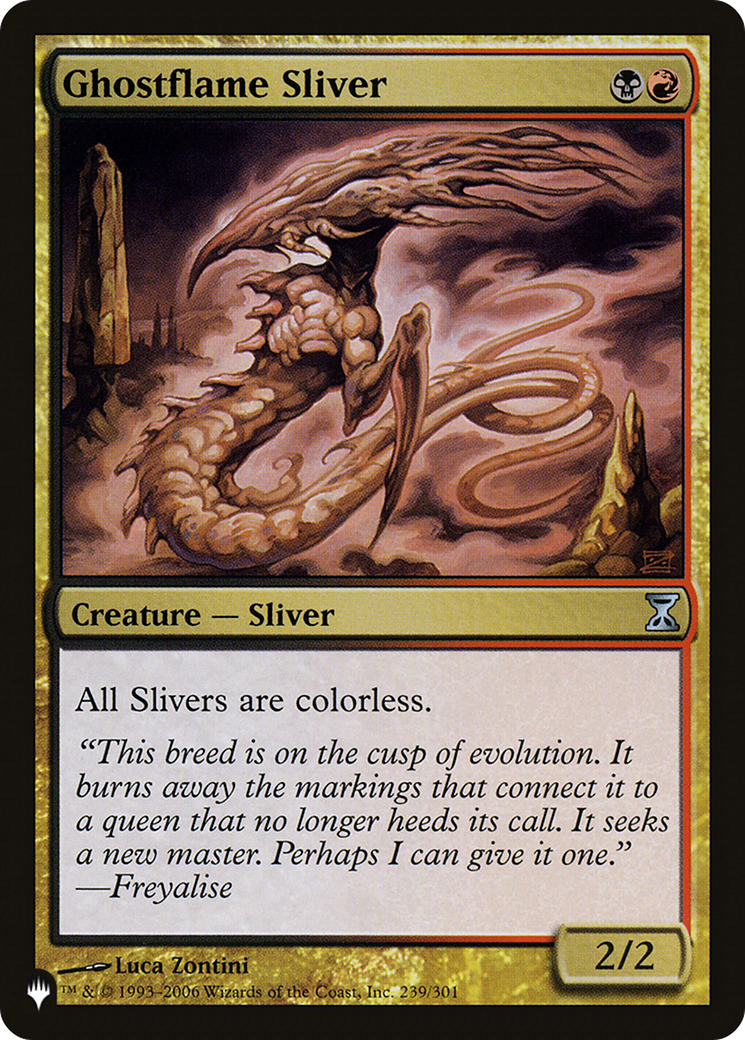 Ghostflame Sliver [The List] | Jomio and Rueliete's Cards and Comics