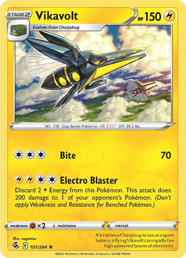 Vikavolt (101/264) [Sword & Shield: Fusion Strike] | Jomio and Rueliete's Cards and Comics