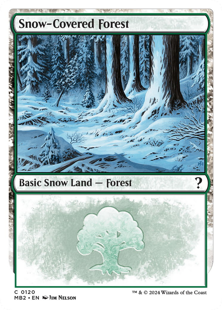 Snow-Covered Forest (White Border) [Mystery Booster 2] | Jomio and Rueliete's Cards and Comics