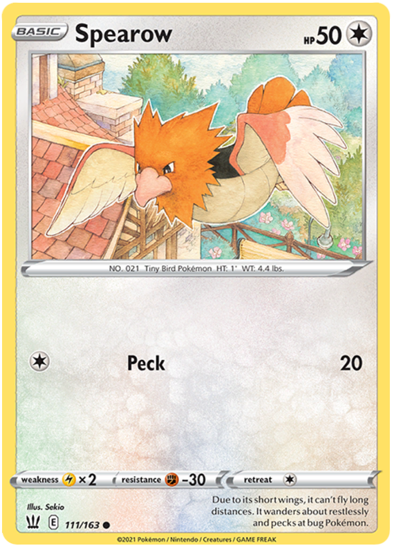 Spearow (111/163) [Sword & Shield: Battle Styles] | Jomio and Rueliete's Cards and Comics