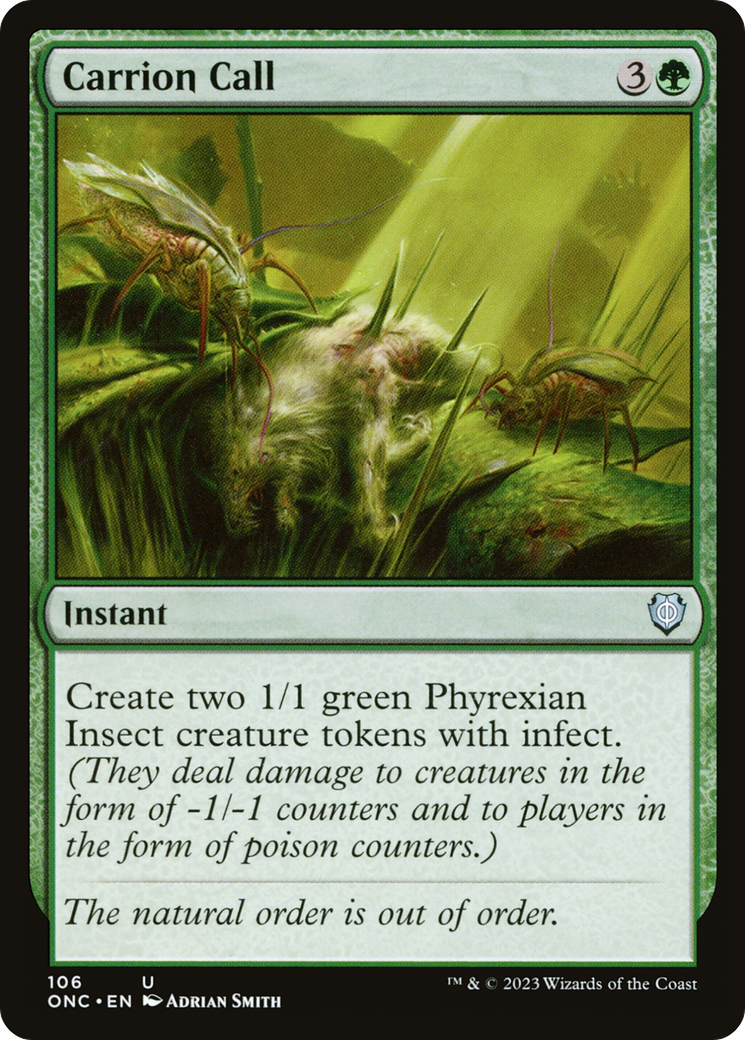 Carrion Call [Phyrexia: All Will Be One Commander] | Jomio and Rueliete's Cards and Comics