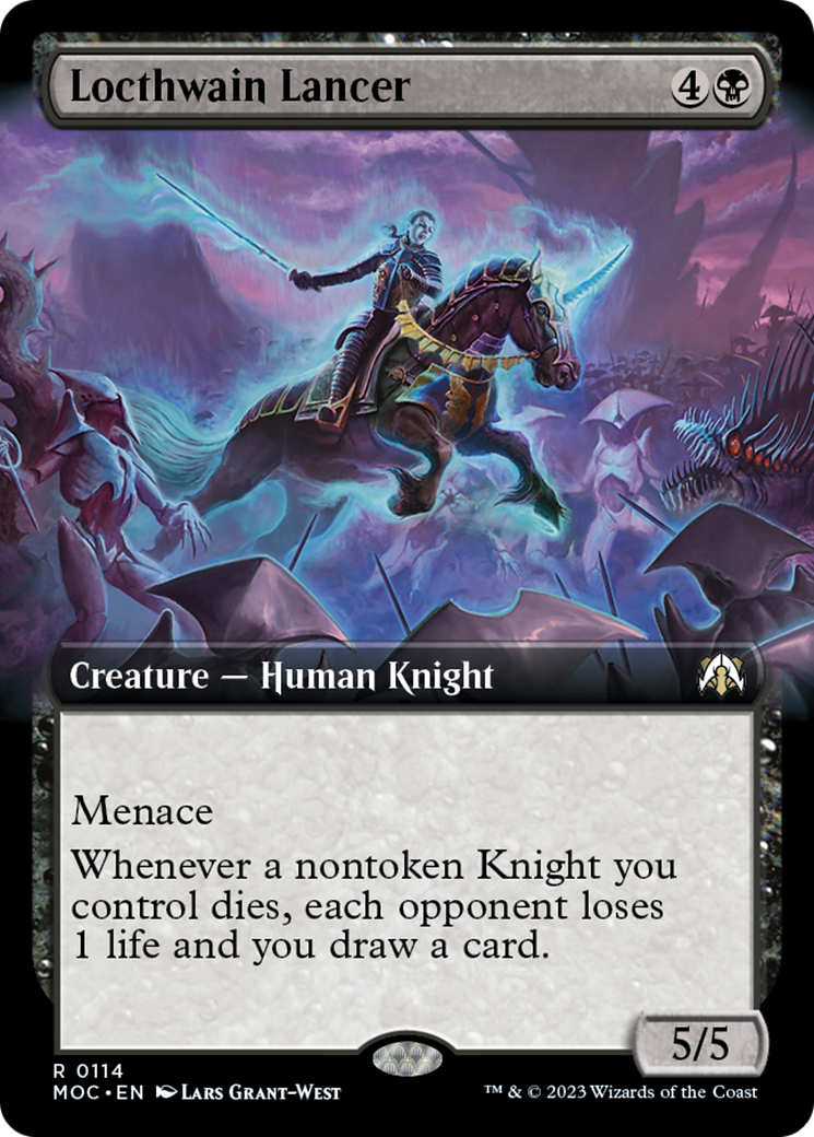 Locthwain Lancer (Extended Art) [March of the Machine Commander] | Jomio and Rueliete's Cards and Comics