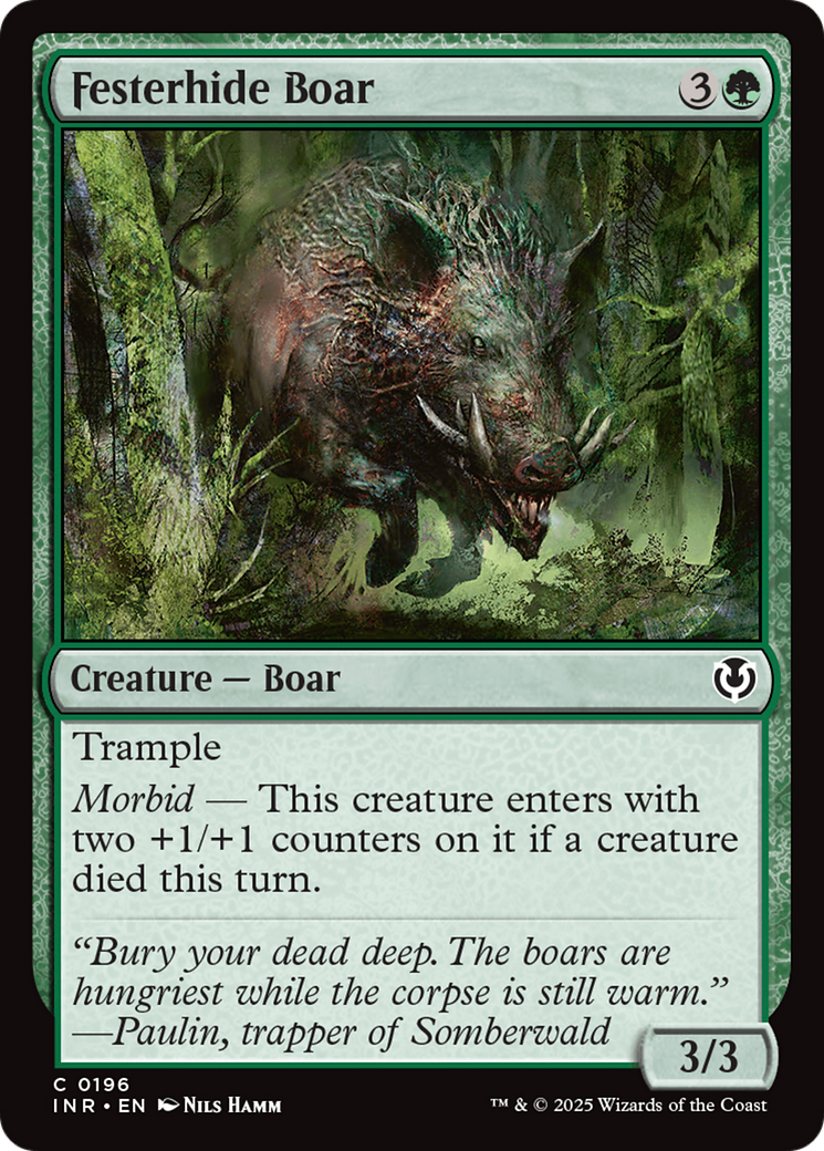 Festerhide Boar [Innistrad Remastered] | Jomio and Rueliete's Cards and Comics