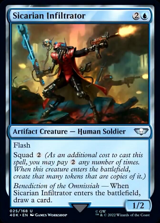 Sicarian Infiltrator (Surge Foil) [Warhammer 40,000] | Jomio and Rueliete's Cards and Comics