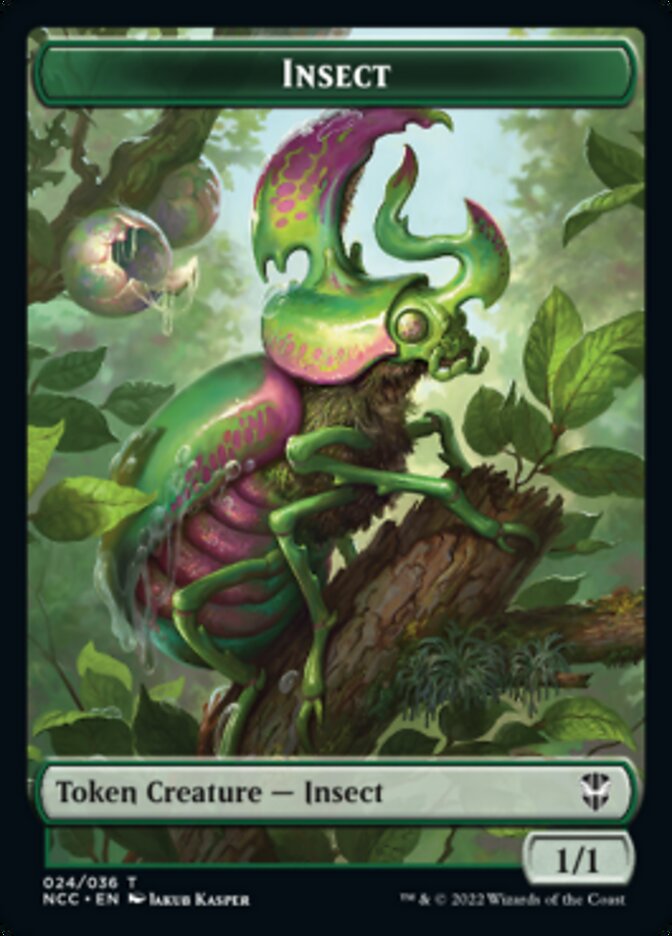 Ogre // Insect Double-Sided Token [Streets of New Capenna Commander Tokens] | Jomio and Rueliete's Cards and Comics