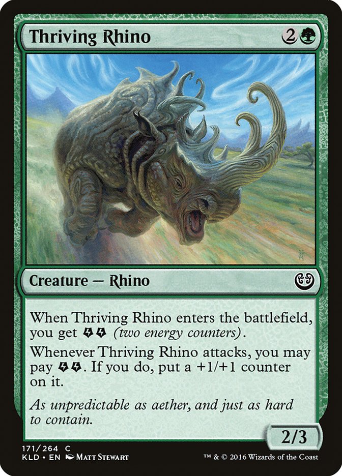 Thriving Rhino [Kaladesh] | Jomio and Rueliete's Cards and Comics