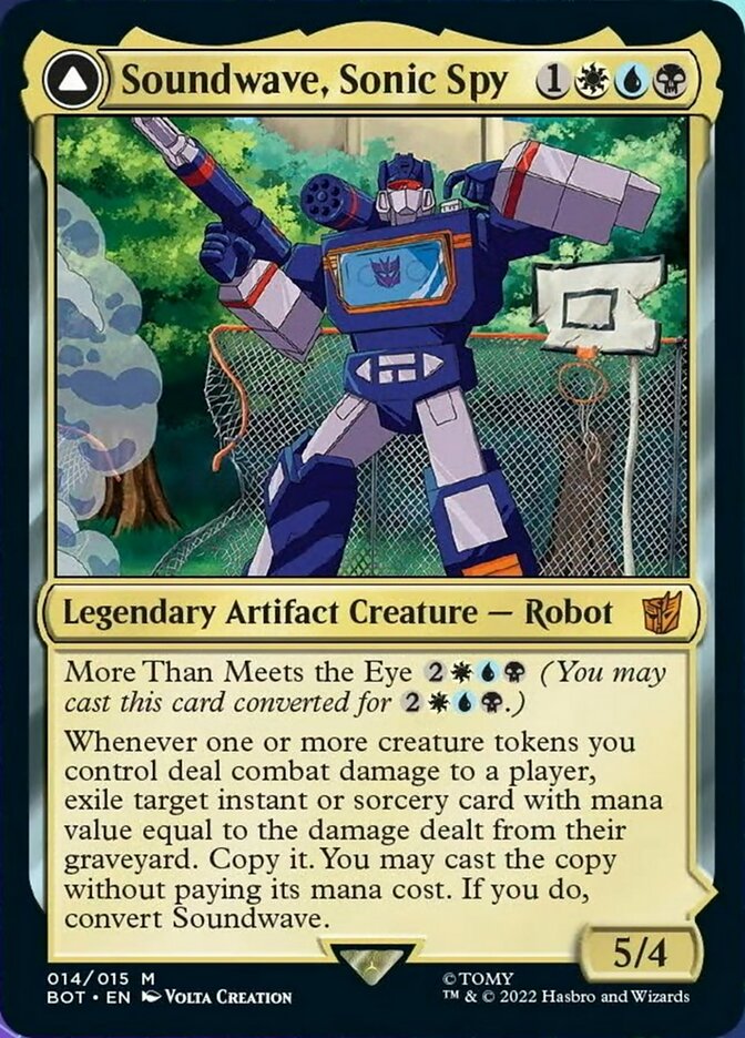 Soundwave, Sonic Spy // Soundwave, Superior Captain [Transformers] | Jomio and Rueliete's Cards and Comics