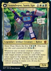Soundwave, Sonic Spy // Soundwave, Superior Captain [Transformers] | Jomio and Rueliete's Cards and Comics
