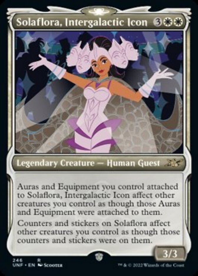 Solaflora, Intergalactic Icon (Showcase) [Unfinity] | Jomio and Rueliete's Cards and Comics