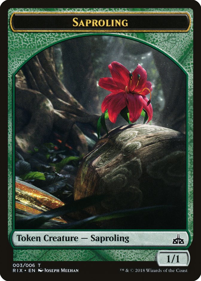 Saproling Token [Rivals of Ixalan Tokens] | Jomio and Rueliete's Cards and Comics