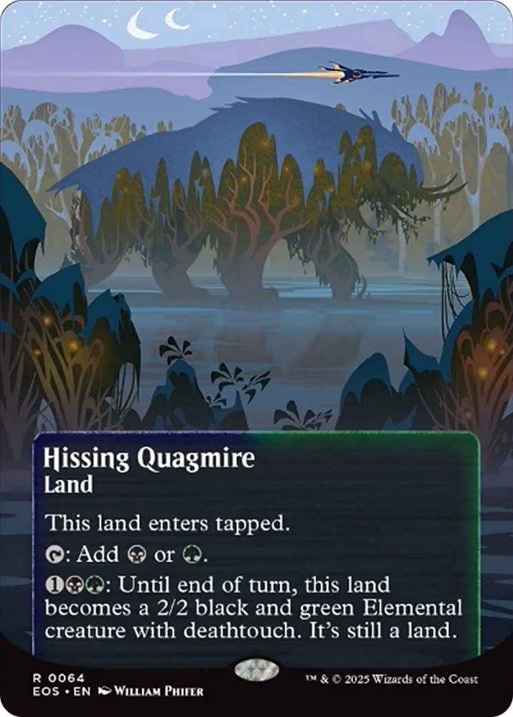 Hissing Quagmire (0064) (Borderless) [Edge of Eternities: Stellar Sights] | Jomio and Rueliete's Cards and Comics