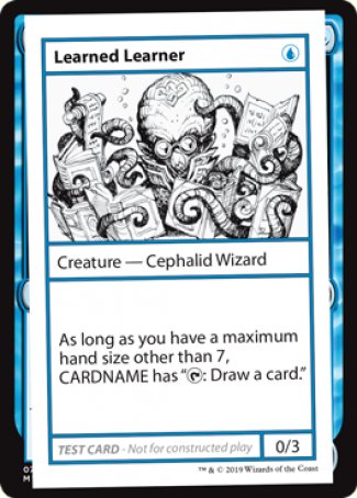 Learned Learner (2021 Edition) [Mystery Booster Playtest Cards] | Jomio and Rueliete's Cards and Comics