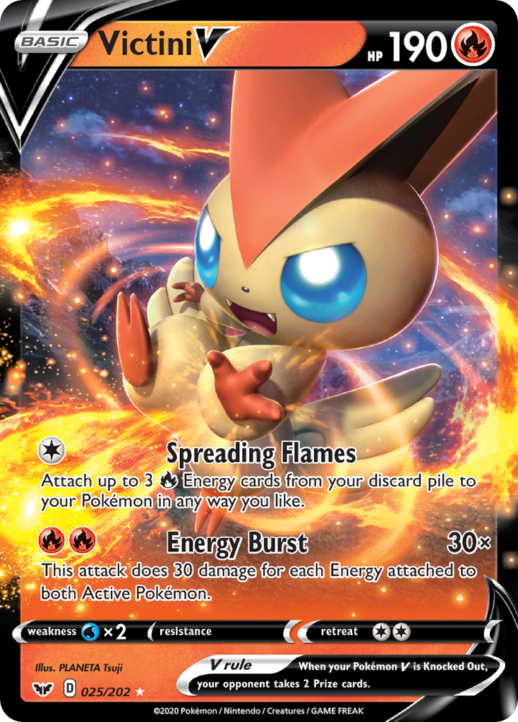 Victini V (025/202) [Sword & Shield: Base Set] | Jomio and Rueliete's Cards and Comics