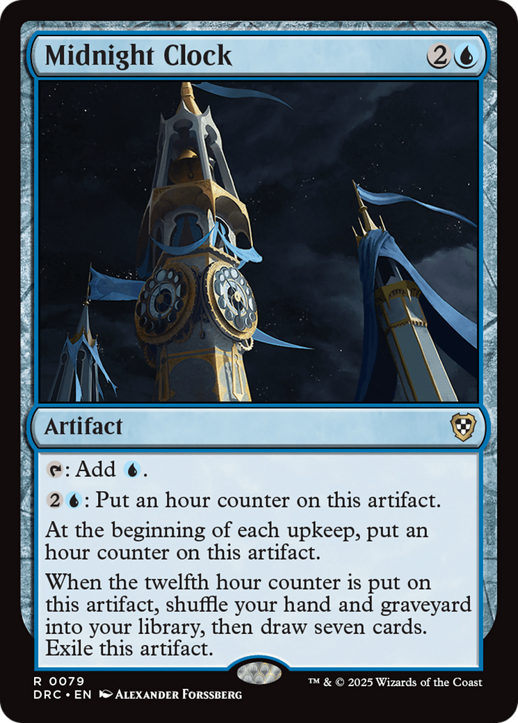 Midnight Clock [Aetherdrift Commander] | Jomio and Rueliete's Cards and Comics