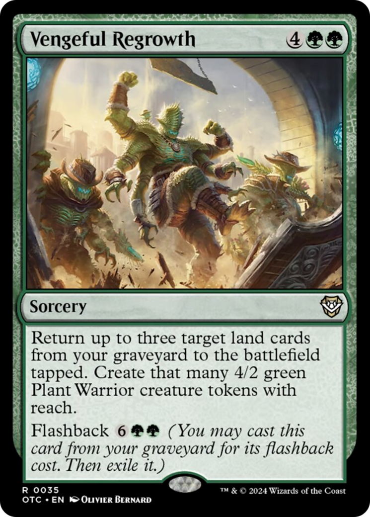 Vengeful Regrowth [Outlaws of Thunder Junction Commander] | Jomio and Rueliete's Cards and Comics