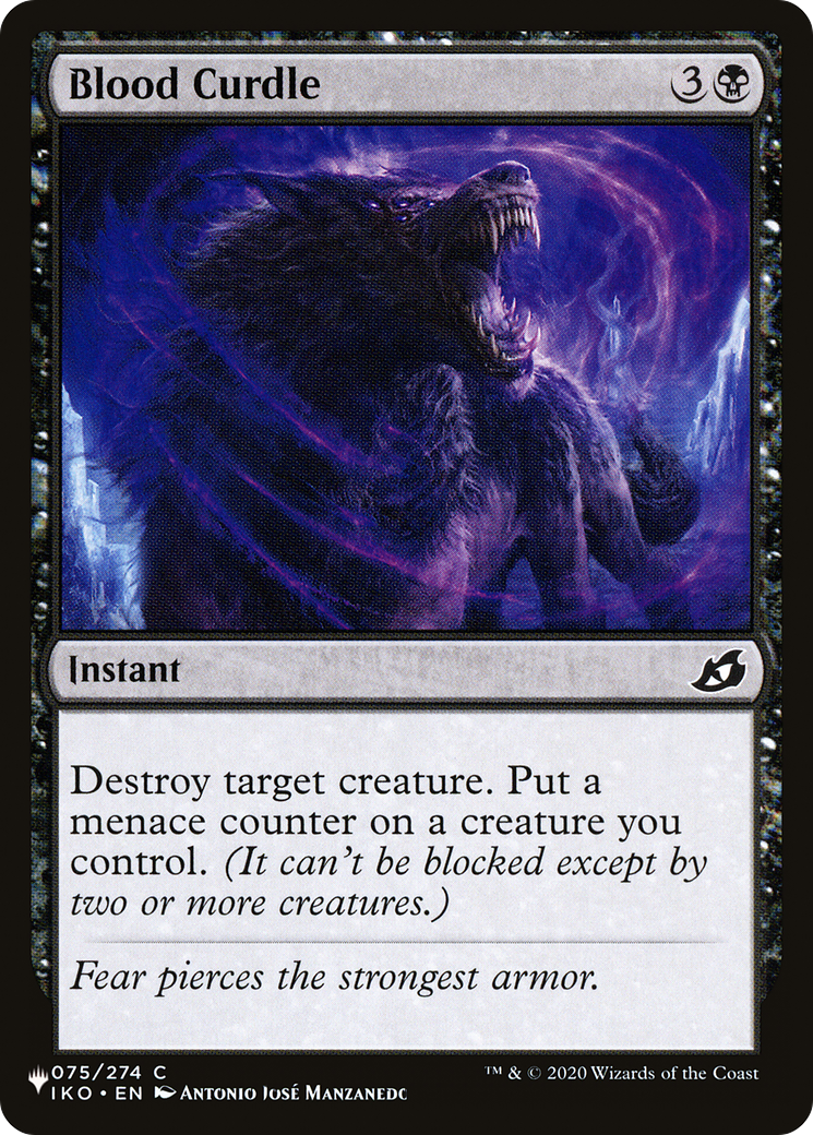 Blood Curdle [The List] | Jomio and Rueliete's Cards and Comics