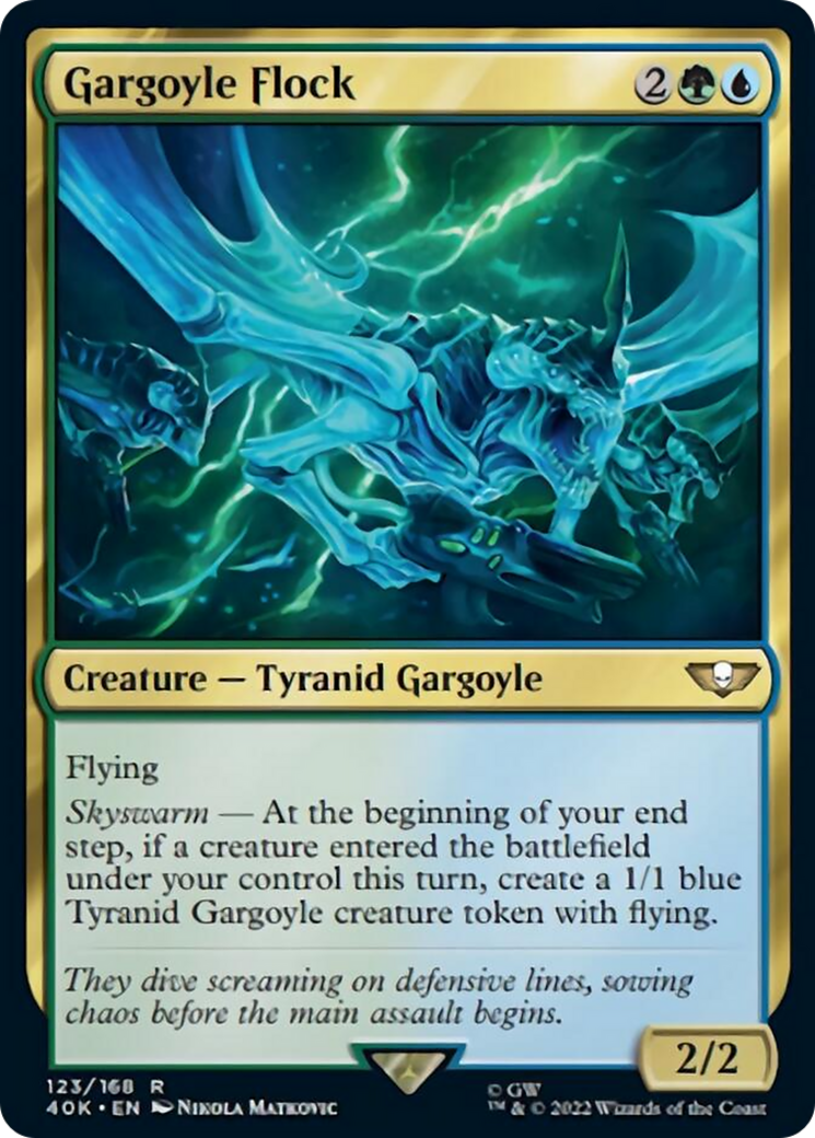 Gargoyle Flock (Surge Foil) [Warhammer 40,000] | Jomio and Rueliete's Cards and Comics