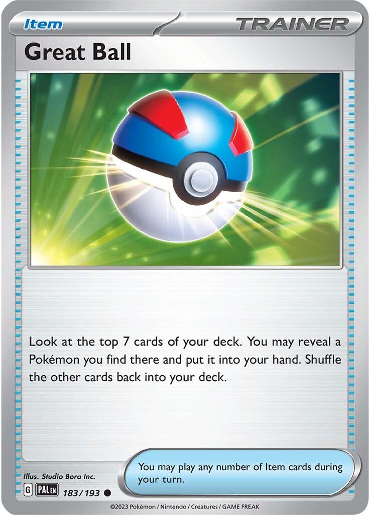 Great Ball (183/193) [Scarlet & Violet: Paldea Evolved] | Jomio and Rueliete's Cards and Comics