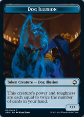 Dog Illusion // Zariel, Archduke of Avernus Emblem Double-Sided Token [Dungeons & Dragons: Adventures in the Forgotten Realms Tokens] | Jomio and Rueliete's Cards and Comics