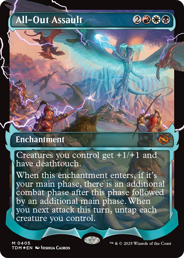 All-Out Assault (Showcase) [Tarkir: Dragonstorm] | Jomio and Rueliete's Cards and Comics