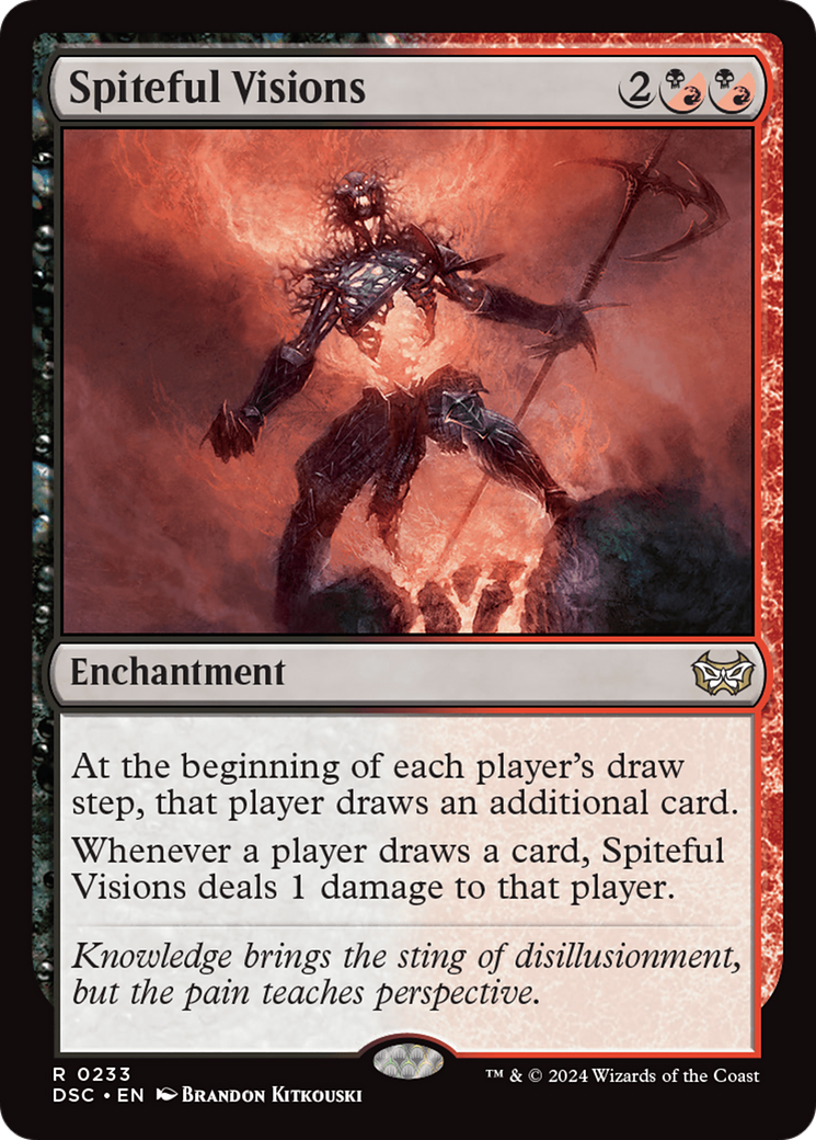 Spiteful Visions [Duskmourn: House of Horror Commander] | Jomio and Rueliete's Cards and Comics